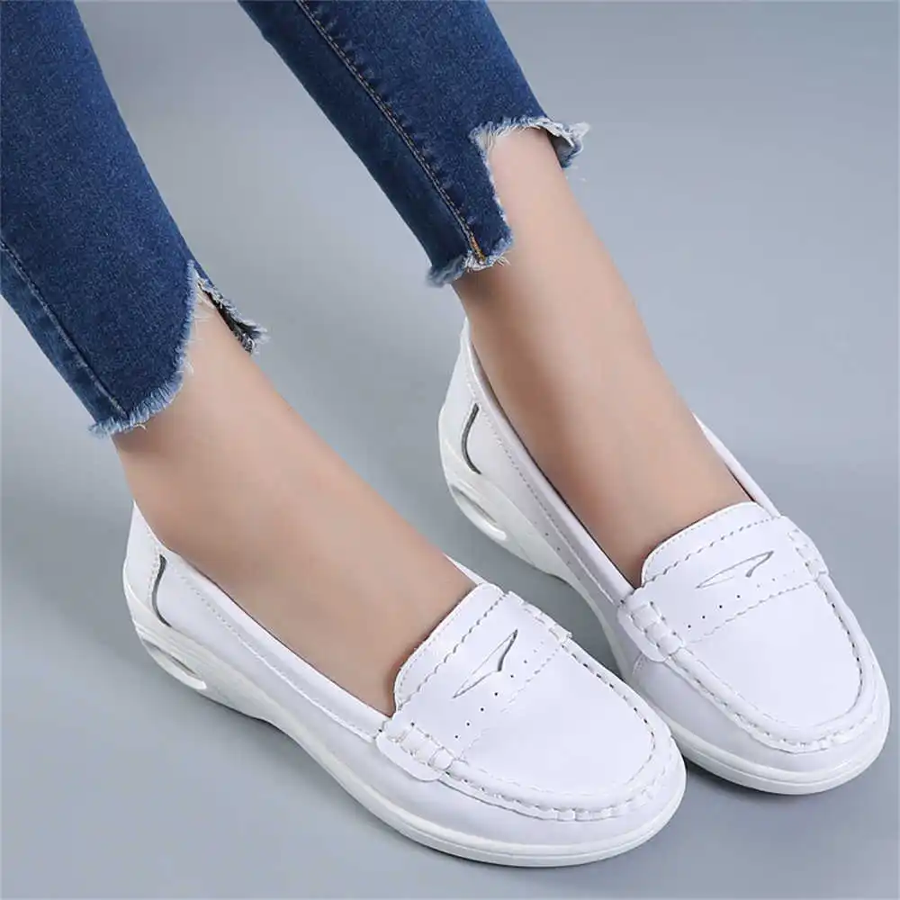 Wedding Supply Canada - Thick Sole Slipon White Trainers For