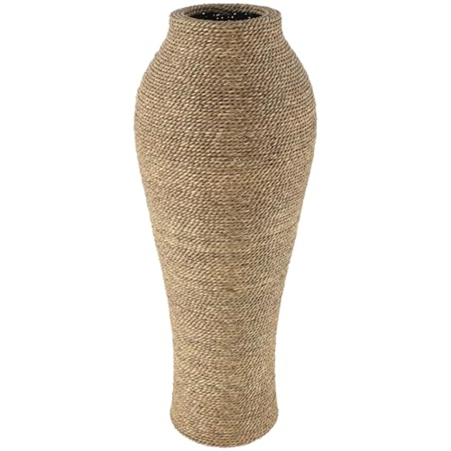 Centerpiece Vase Tall - Seagrass Handmade Decorative Vase Tall Wrapped