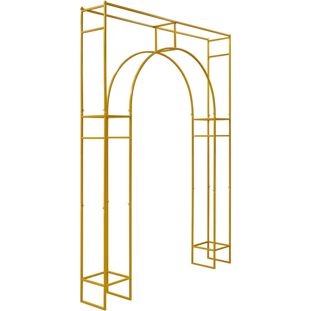 Wedding Balloon Arch - Gold Wedding Arch Backdrop Stand for