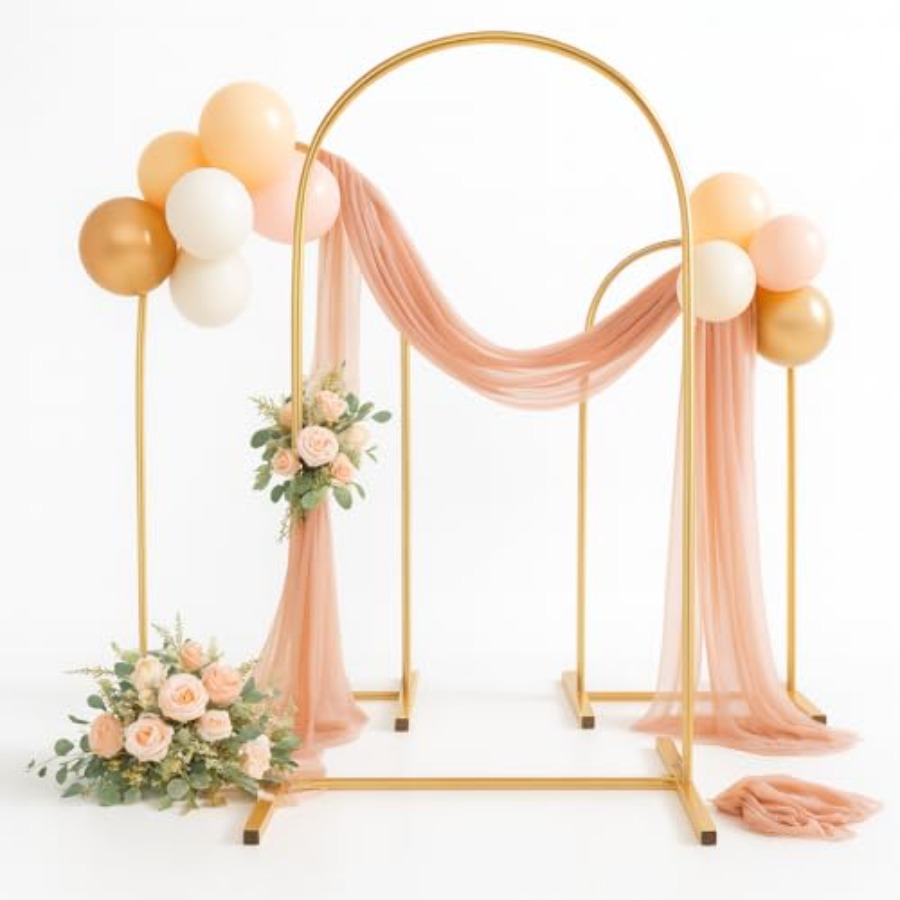 Wedding Balloon Arch - Metal Arch Backdrop Stand Set of