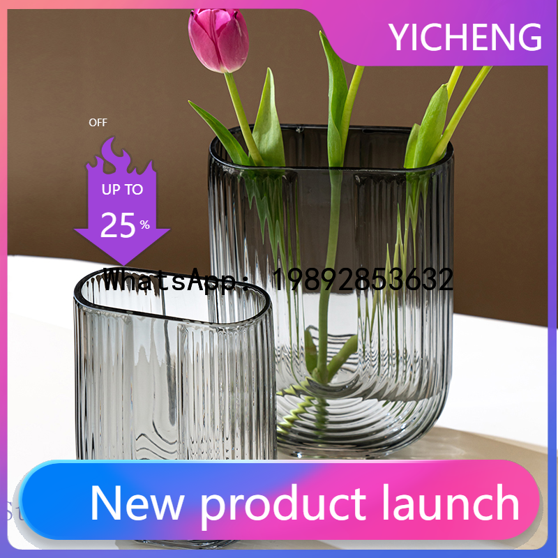 Wedding Qq - QQ Glass Vase Transparent U Type