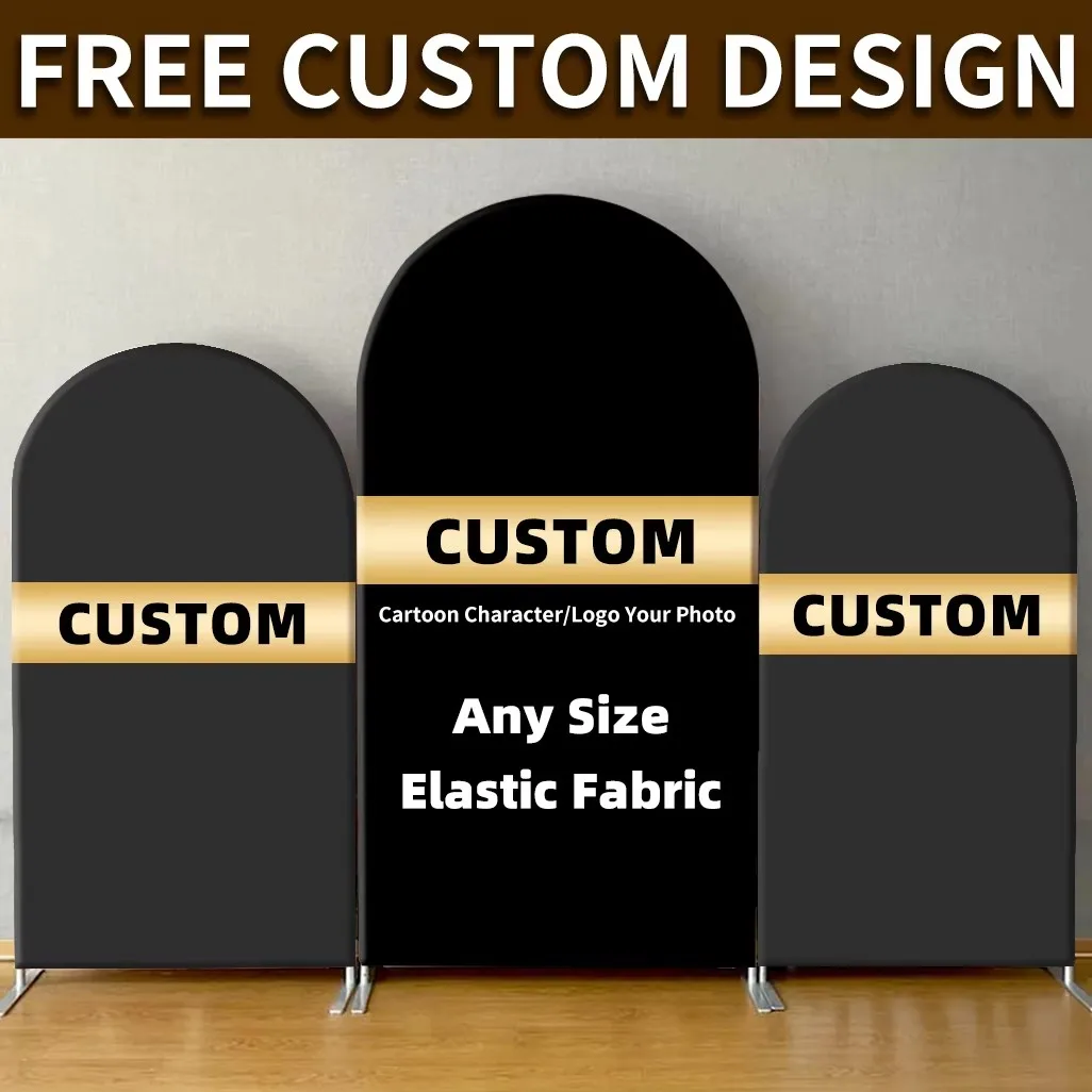 Wedding Event Supply - Personalized Arch Backdrop Cover One-Sided Printed