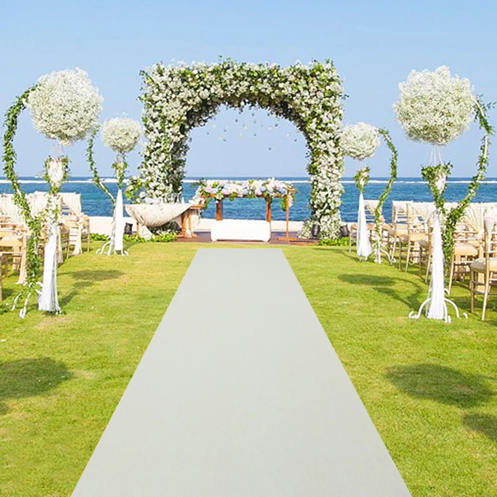 Aisle Runner White - White Carpet Runner for Party, White