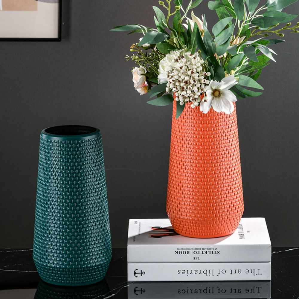 Imitation Ceramic Flower Vase  - Centerpiece Vase Tall ulasan dan harga