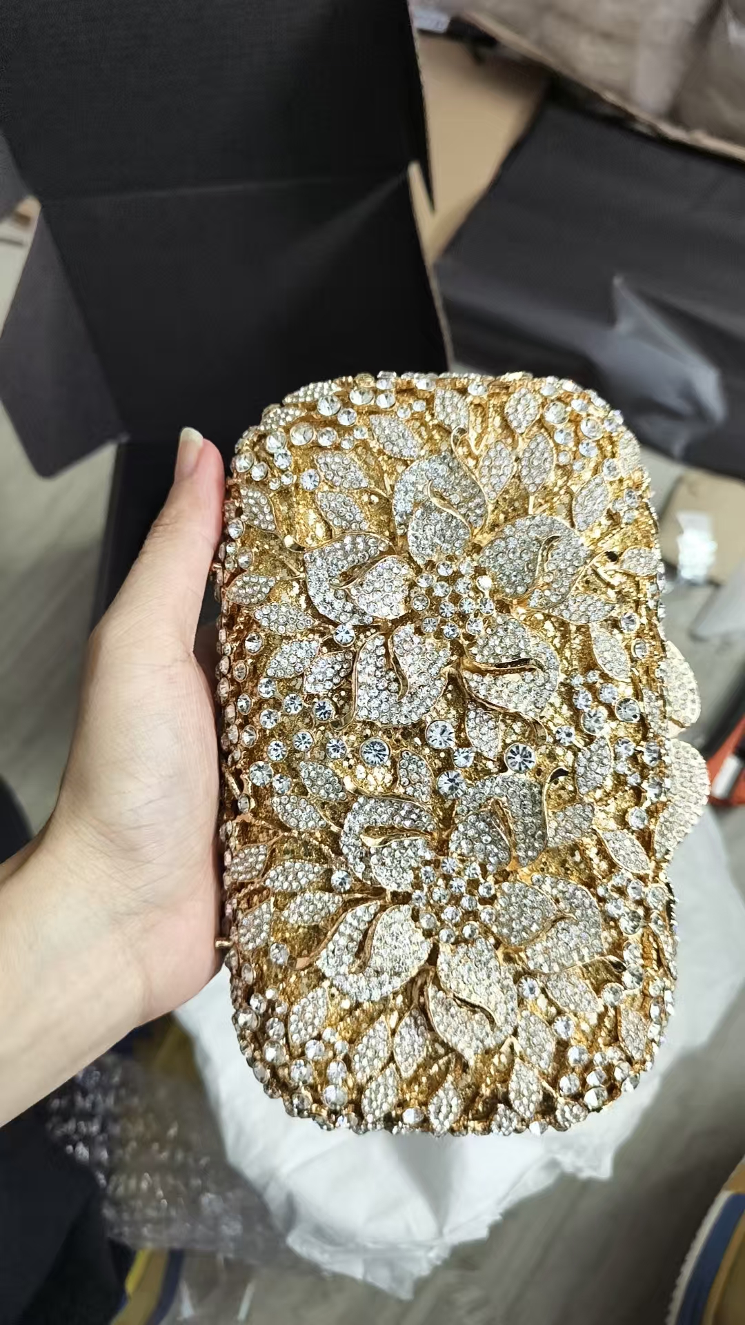 New Rhinestone Clutch Purse Wo - Wedding Vendor ulasan dan harga