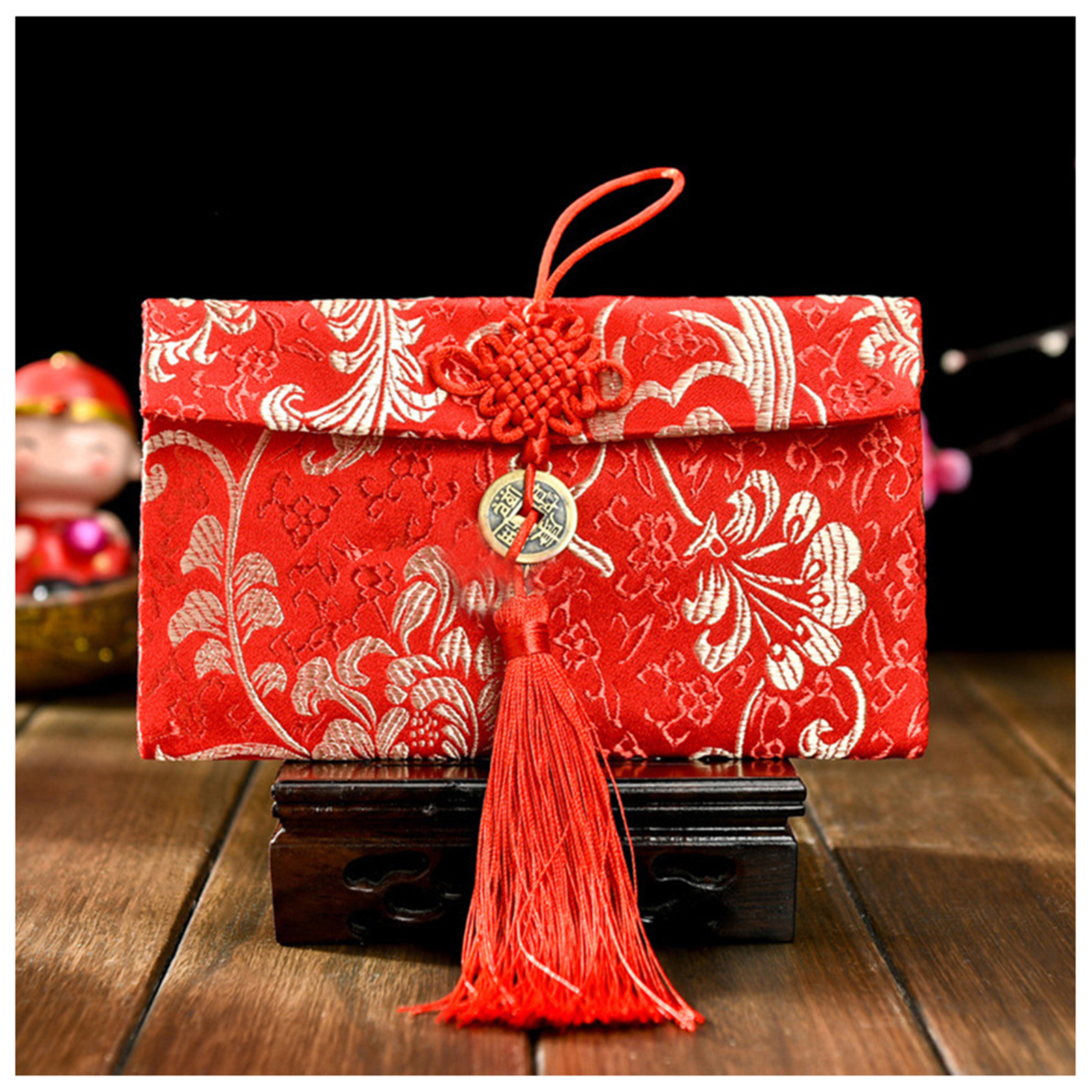 Chinese Style Brocade Red Enve - Wedding Envelopes ulasan dan harga