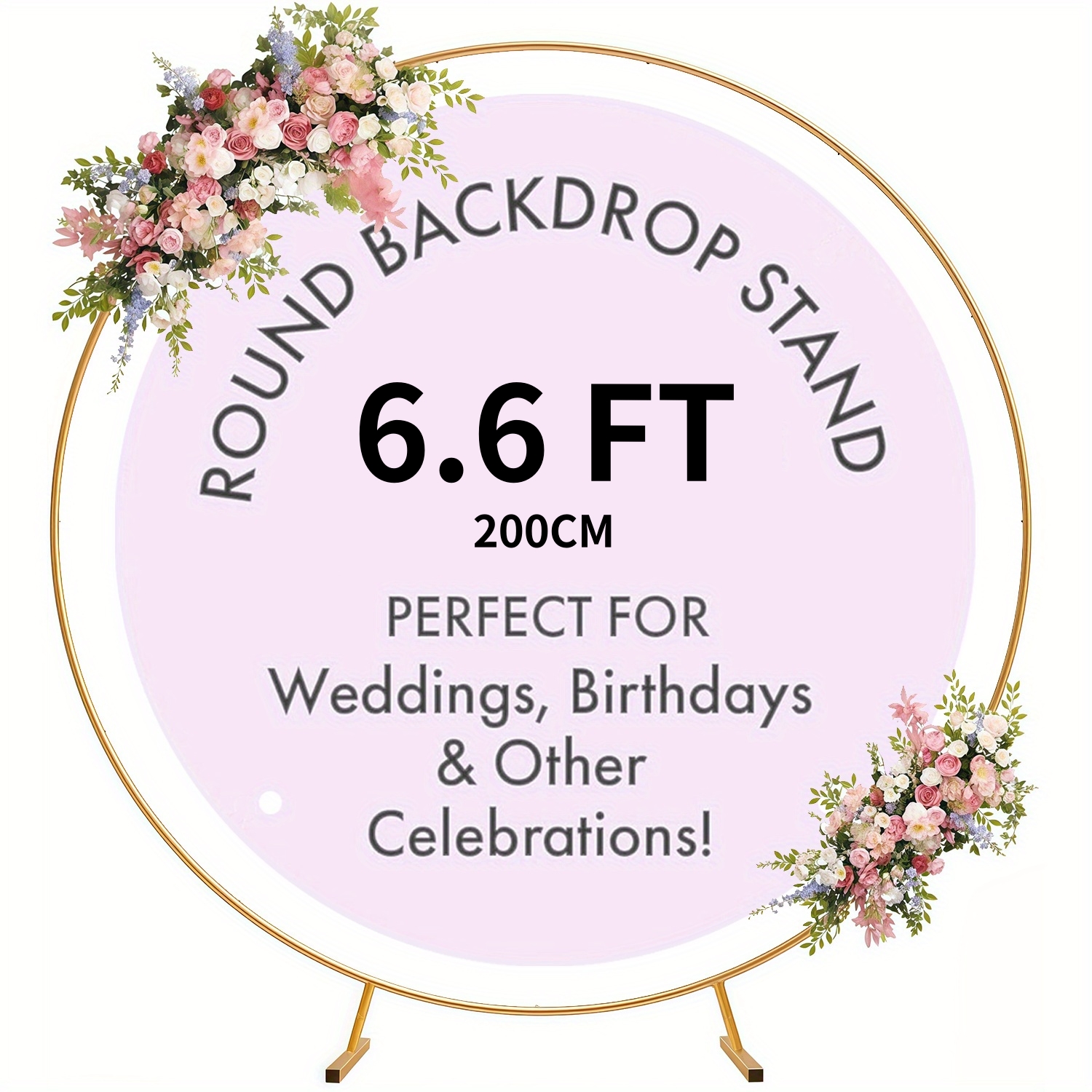 5.9-6.6-7FT Metal Circular Bal - Wedding Balloon Arch ulasan dan harga