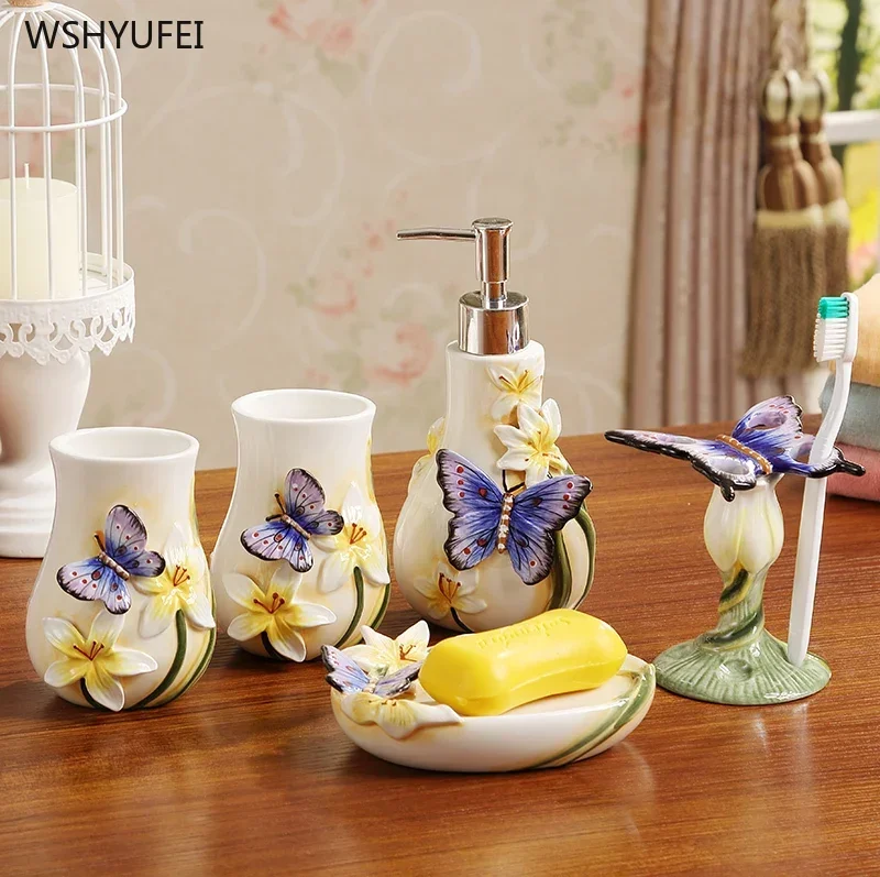 5Pcs Direct sales new garden b - Wedding Bathroom Supply Kit ulasan dan harga