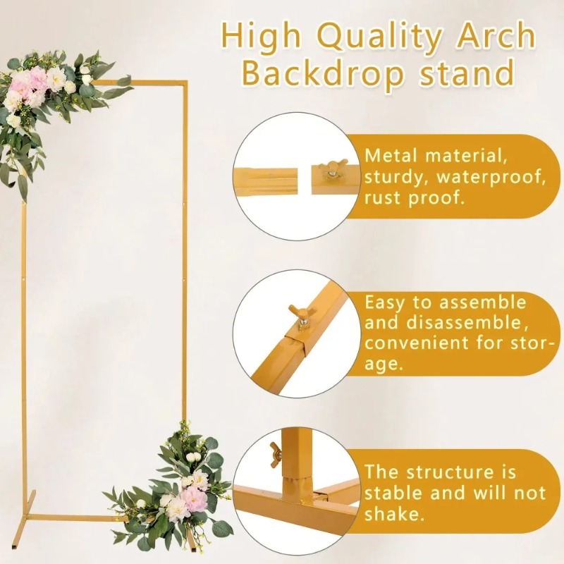 Wedding Arch 6.6FT X 6.6FT Squ - Wedding Balloon Arch ulasan dan harga