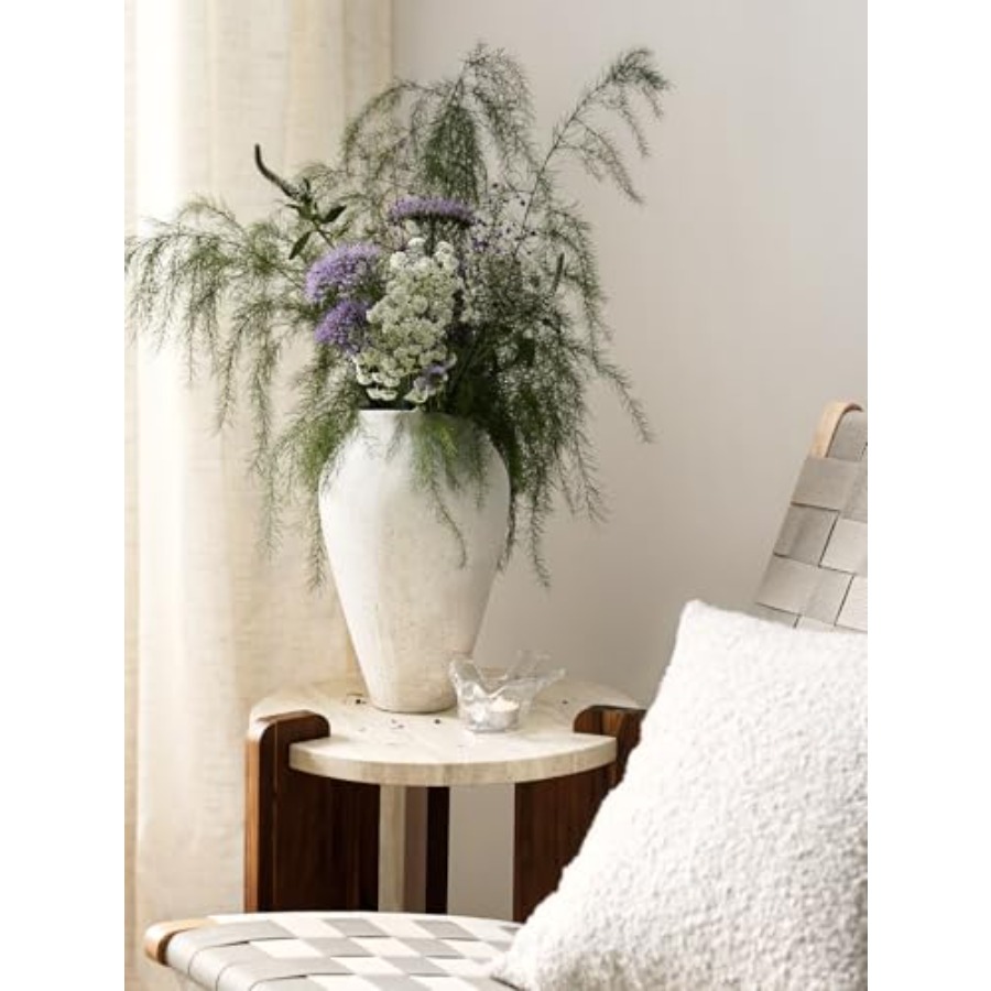 White Ceramic Vase - Large Tal - Centerpiece Vase Tall ulasan dan harga