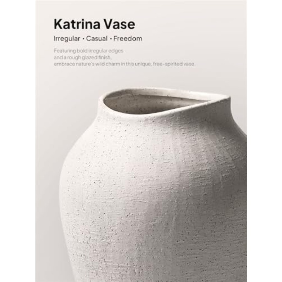 White Ceramic Vase - Large Tal - Centerpiece Vase Tall ulasan dan harga