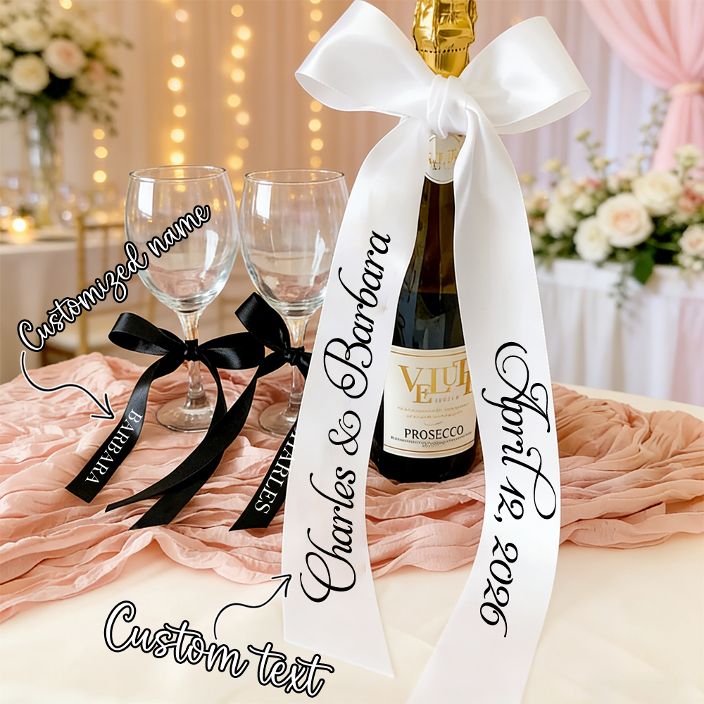 3Pieces/Set Customized Bow Rib - Wedding Party Supply ulasan dan harga