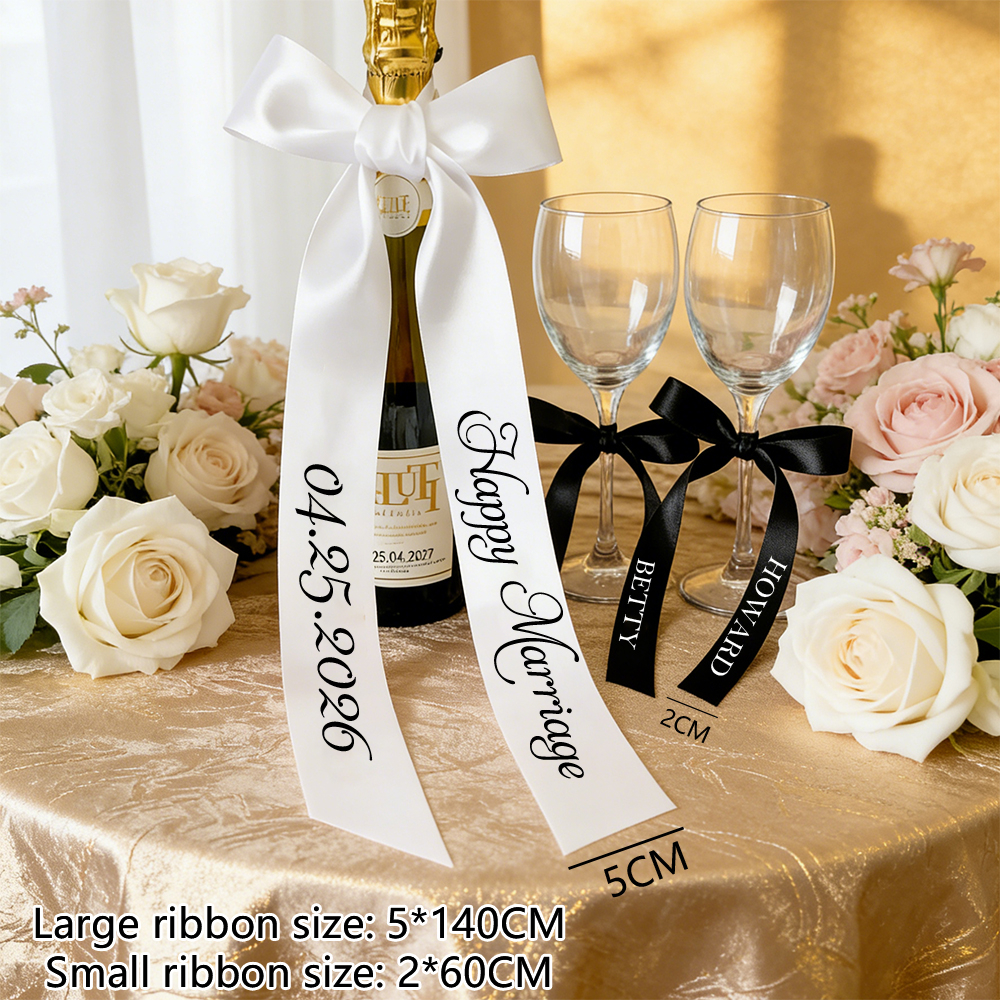 3Pieces/Set Customized Bow Rib - Wedding Party Supply ulasan dan harga
