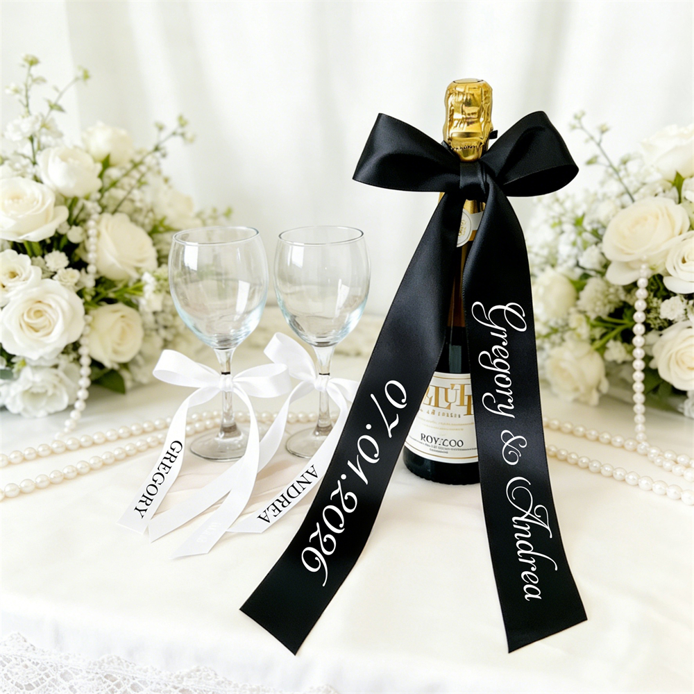 3Pieces/Set Customized Bow Rib - Wedding Party Supply ulasan dan harga