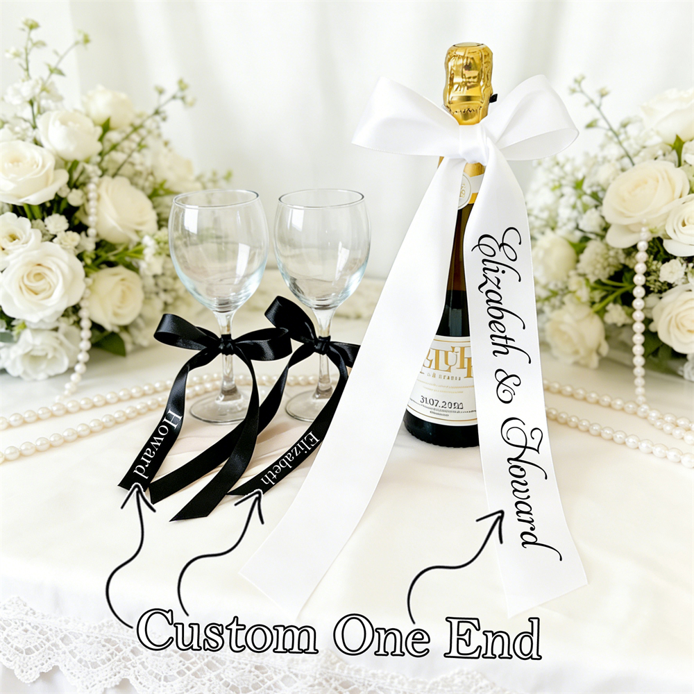 3Pieces/Set Customized Bow Rib - Wedding Party Supply ulasan dan harga