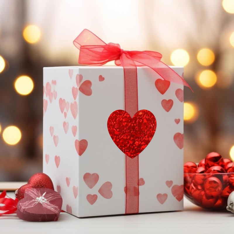 Heart Stickers - 500Pcs Valent - Wedding Envelopes ulasan dan harga