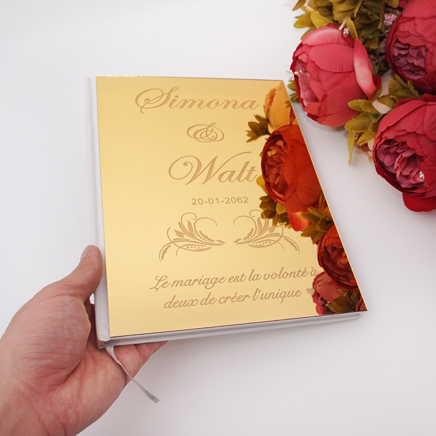 Acrylic Mirror Personalized El - Personalized Guest Book ulasan dan harga