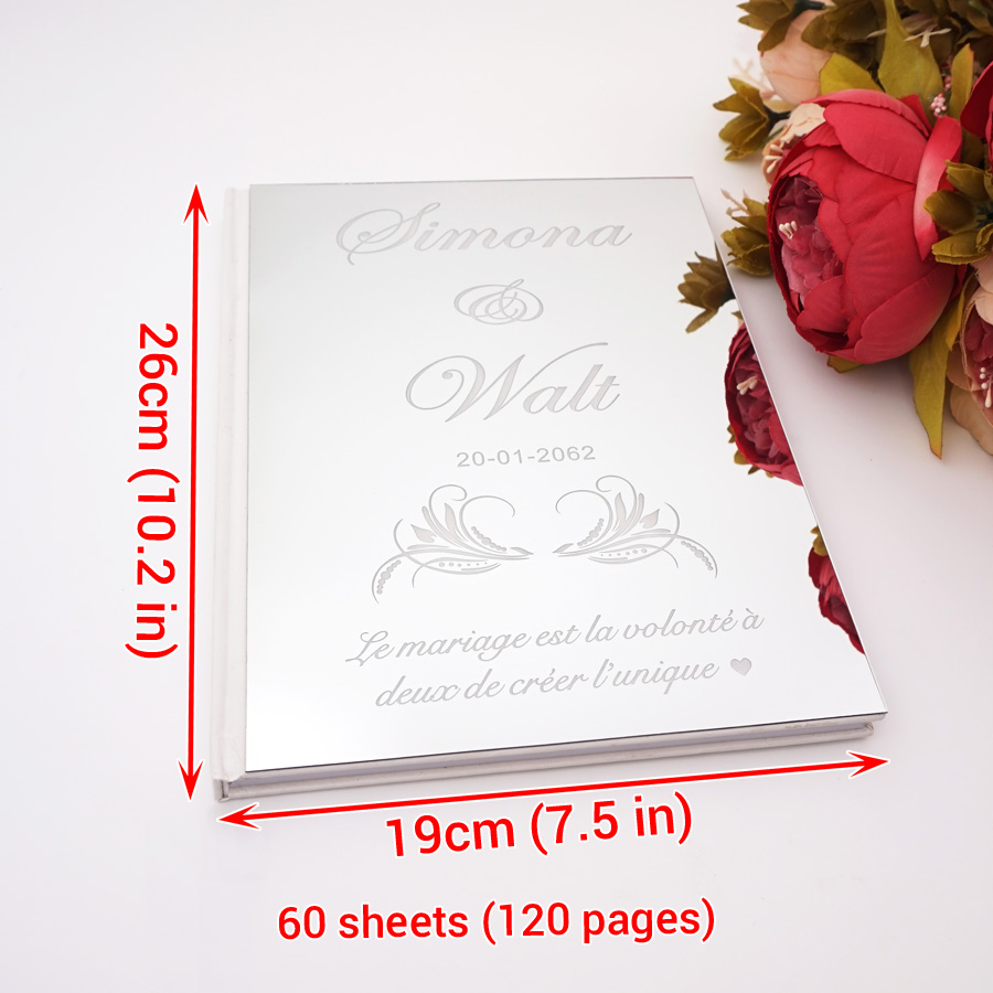 Acrylic Mirror Personalized El - Personalized Guest Book ulasan dan harga