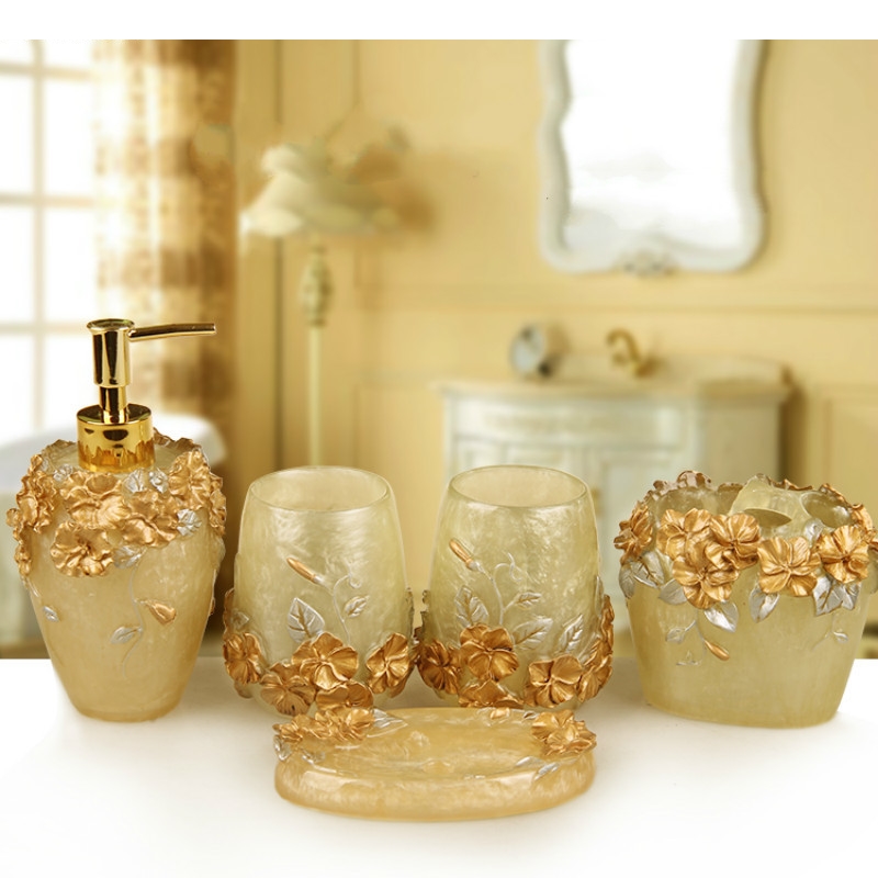 European Style Emboss Resin Ba - Wedding Bathroom Supply Kit ulasan dan harga