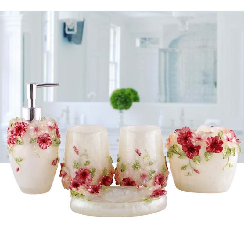 European Style Emboss Resin Ba - Wedding Bathroom Supply Kit ulasan dan harga