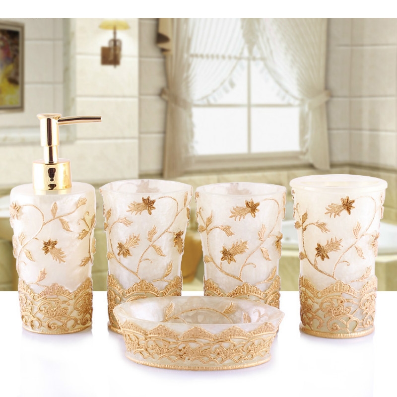 European Style Emboss Resin Ba - Wedding Bathroom Supply Kit ulasan dan harga