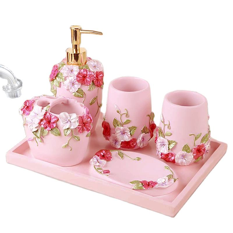 Wedding Gift Kit-Pink Rose Flo - Wedding Bathroom Supply Kit ulasan dan harga
