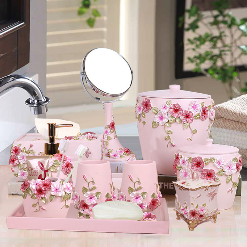 Wedding Gift Kit-Pink Rose Flo - Wedding Bathroom Supply Kit ulasan dan harga
