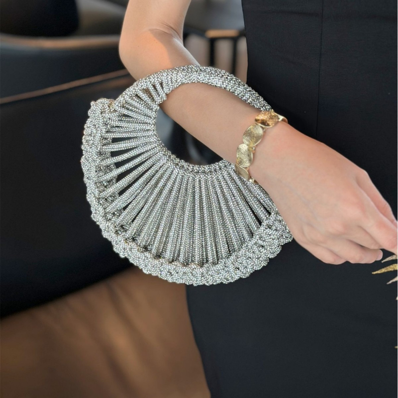 Shiny Clutch Evening Bag Femal - Wedding Vendor ulasan dan harga