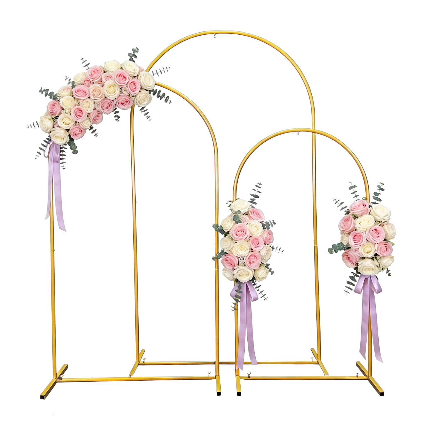Metal Gold Wedding Arch Stand  - Wedding Balloon Arch ulasan dan harga