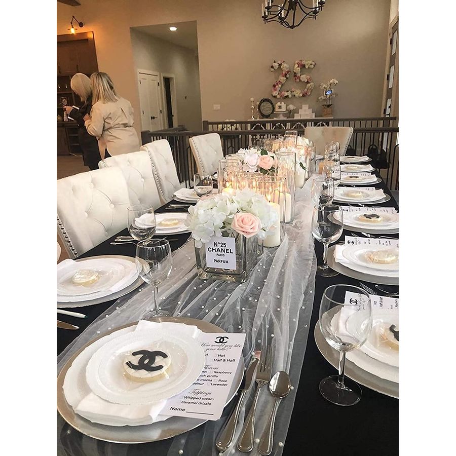 Tablecloths Decor Wedding Tabl - Aisle Runner White ulasan dan harga