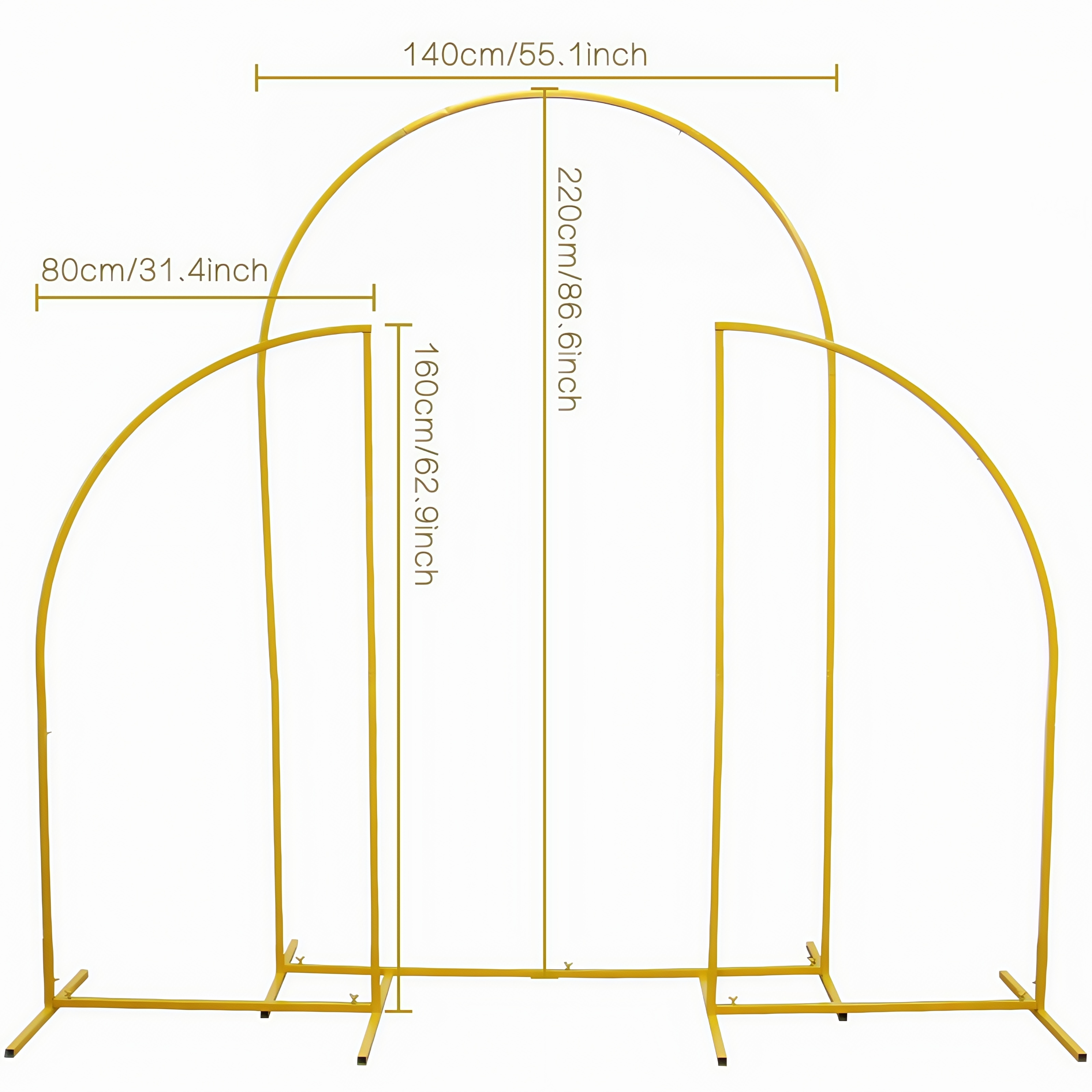 Crown Metal Arch Stand,3pcs Se - Wedding Balloon Arch ulasan dan harga