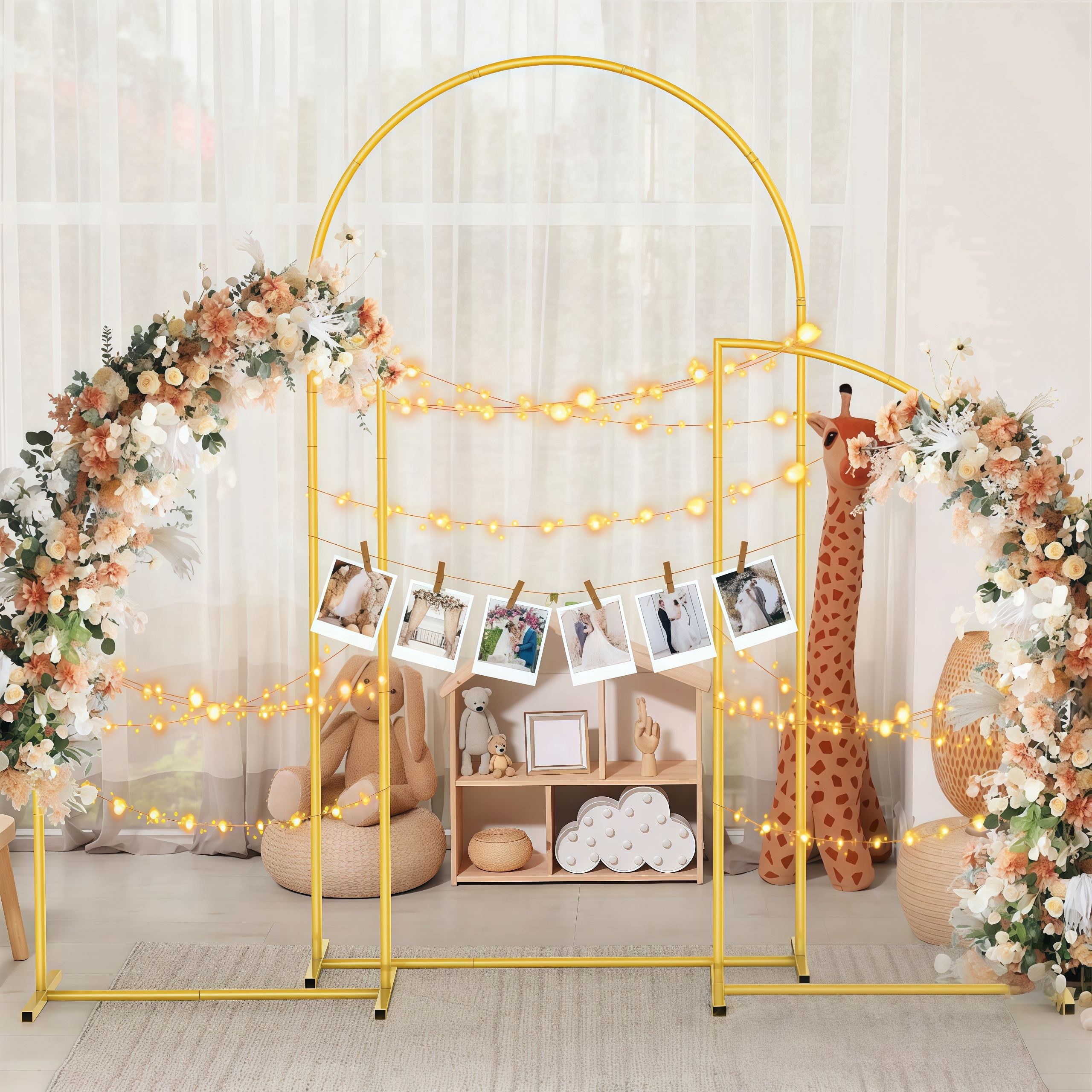 Crown Metal Arch Stand,3pcs Se - Wedding Balloon Arch ulasan dan harga