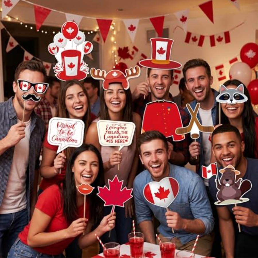Canada Day Photo Booth Props D - Wedding Supply Canada ulasan dan harga