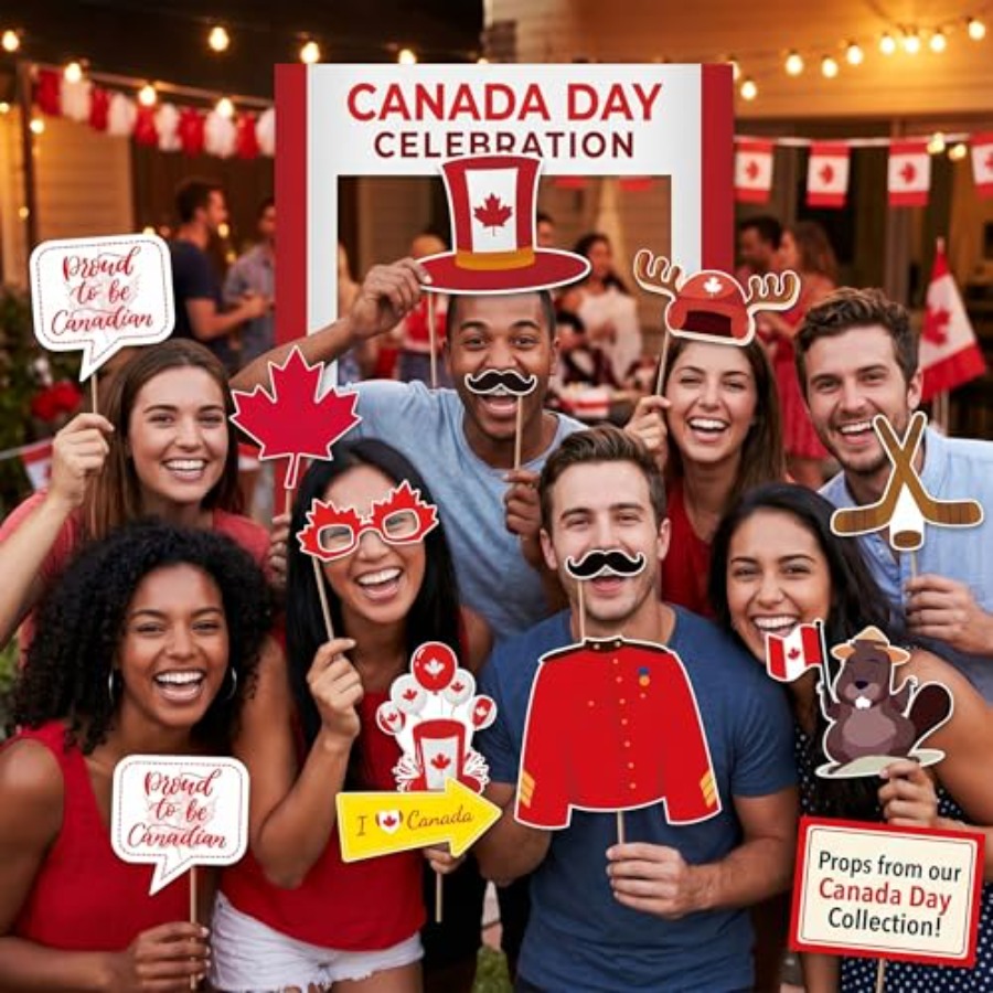 Canada Day Photo Booth Props D - Wedding Supply Canada ulasan dan harga