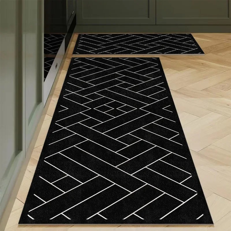 Minimalist Black White Herring - Aisle Runner White ulasan dan harga