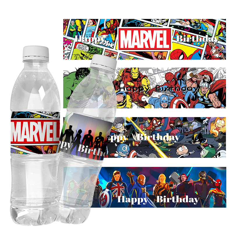 6pcs  Super Hero Theme Water B - Wedding Water Supply ulasan dan harga