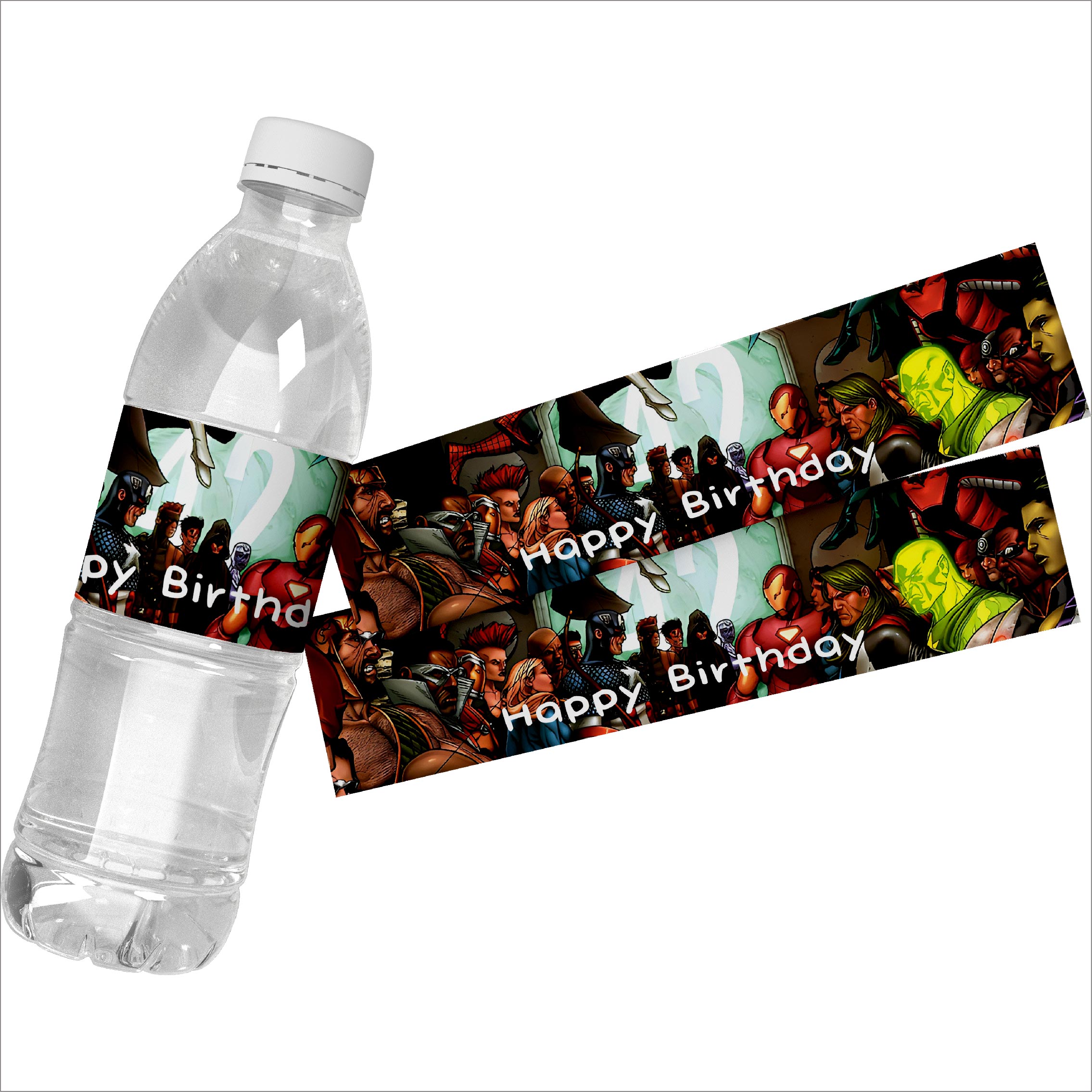 6pcs  Super Hero Theme Water B - Wedding Water Supply ulasan dan harga