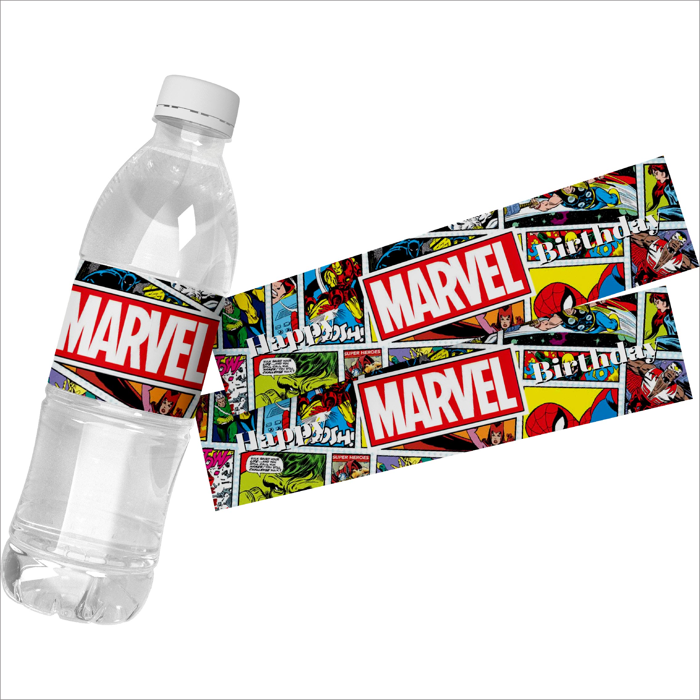6pcs  Super Hero Theme Water B - Wedding Water Supply ulasan dan harga