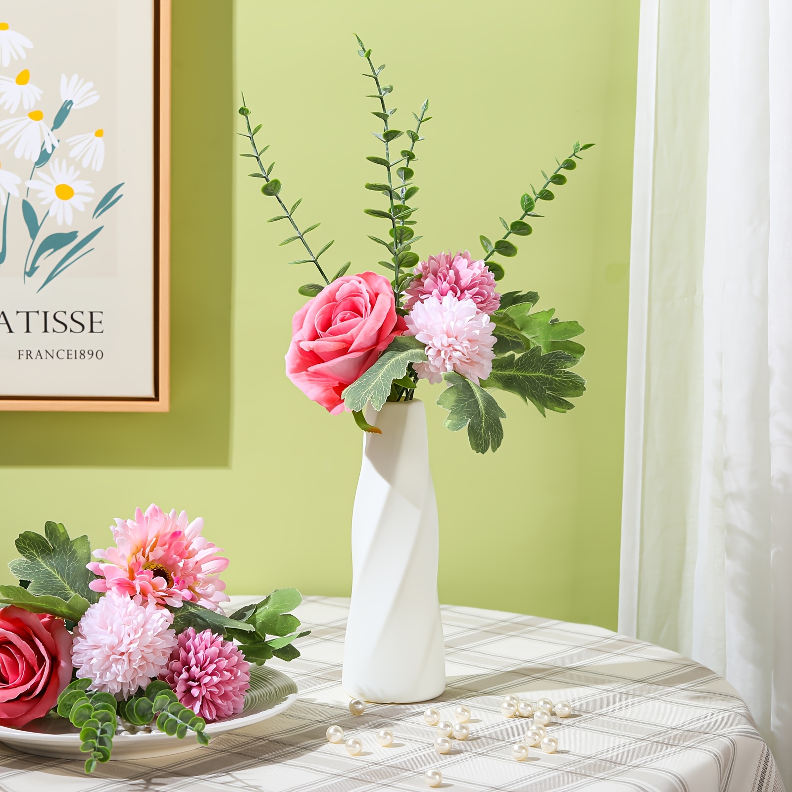 10pcs Composite Plastic Flower - Centerpiece Vase Tall ulasan dan harga