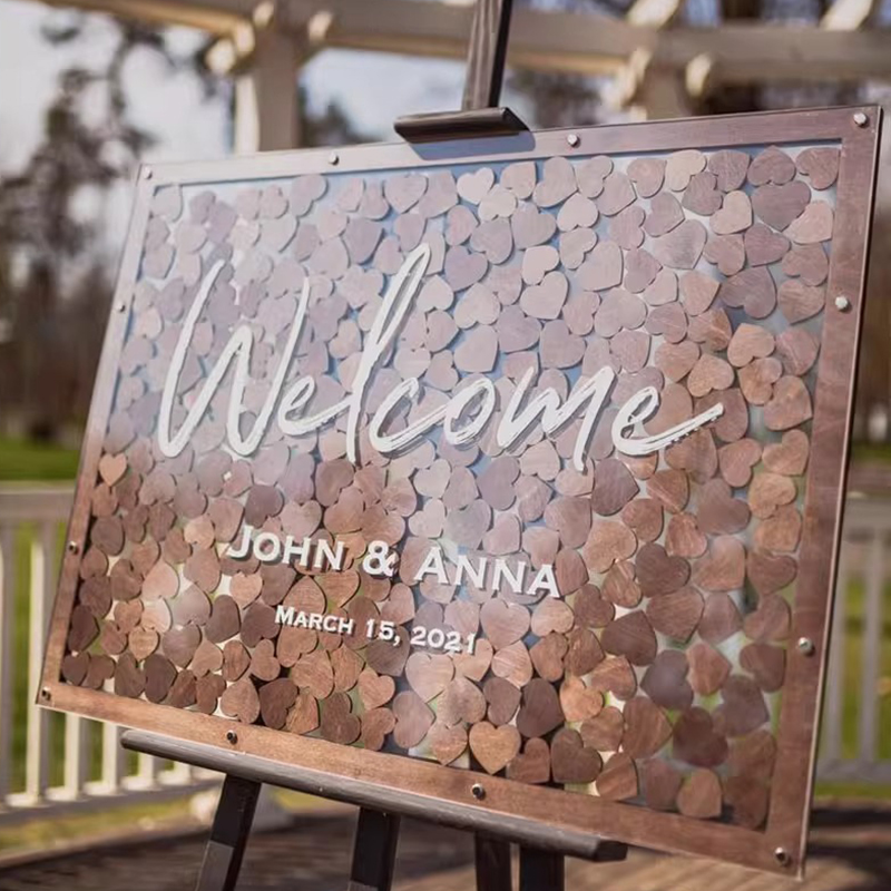 Wooden Signature Guest Books P - Wedding Event Supply ulasan dan harga