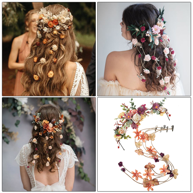 AWAYTR Bride Flower Crown Vine - Wedding Arch Flower ulasan dan harga