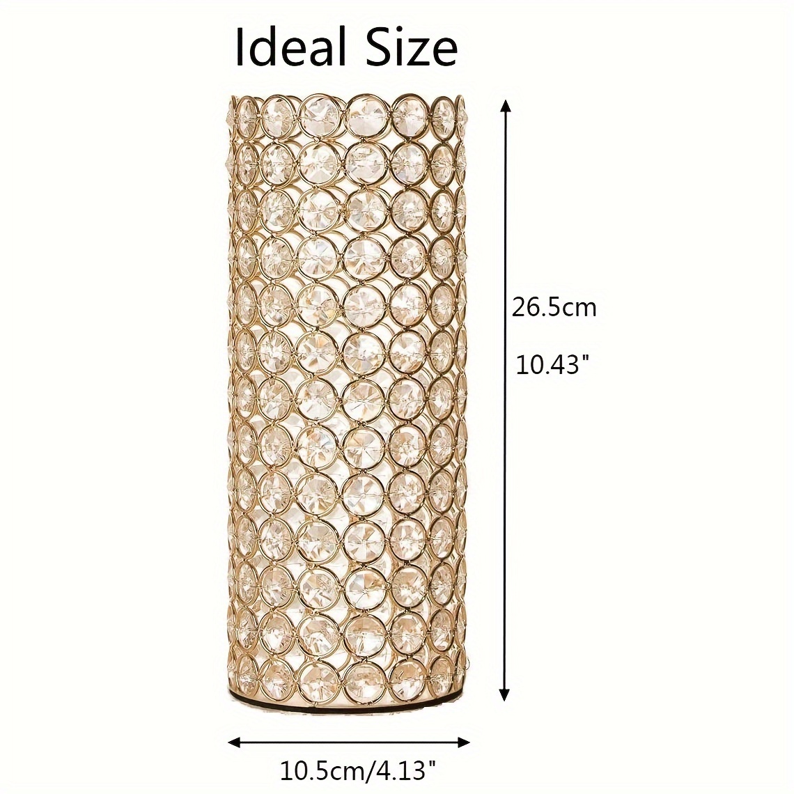 2pcs Crystal Cylinder Vase for - Centerpiece Vase Tall ulasan dan harga