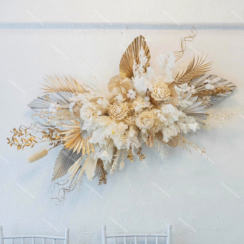 Pampas Grass Artificial Rose F - Wedding Arch Flower ulasan dan harga