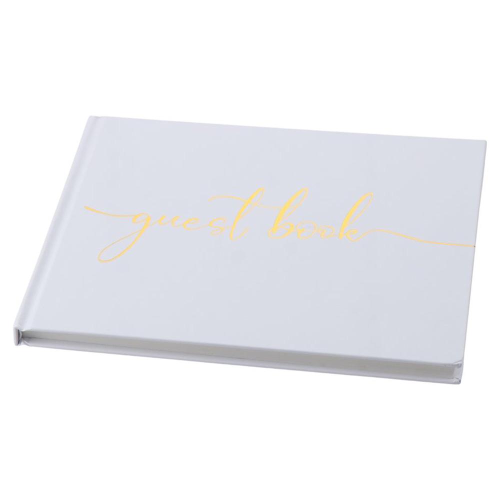 Pink/Black/White Wedding Guest - Personalized Guest Book ulasan dan harga