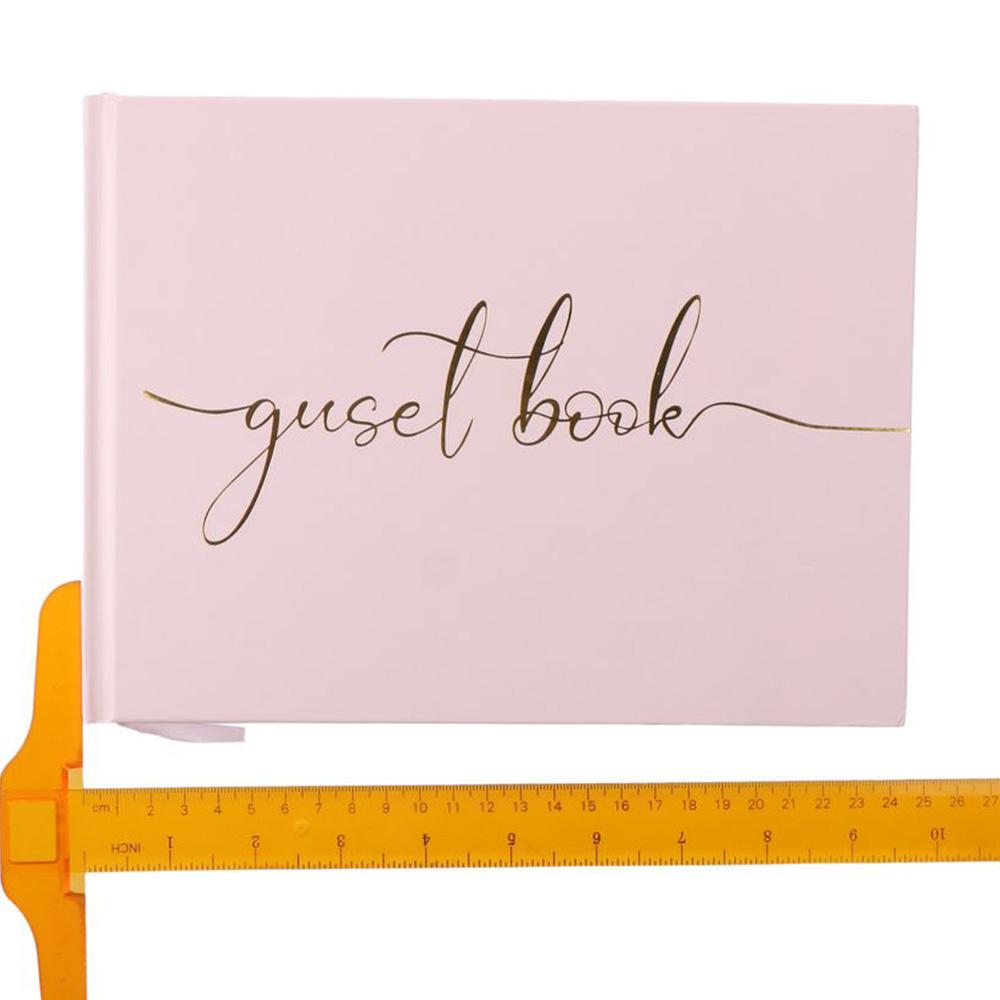 Pink/Black/White Wedding Guest - Personalized Guest Book ulasan dan harga