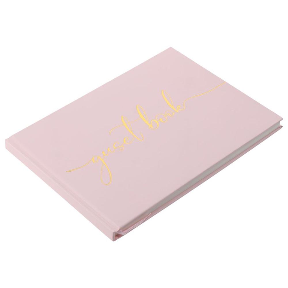 Pink/Black/White Wedding Guest - Personalized Guest Book ulasan dan harga