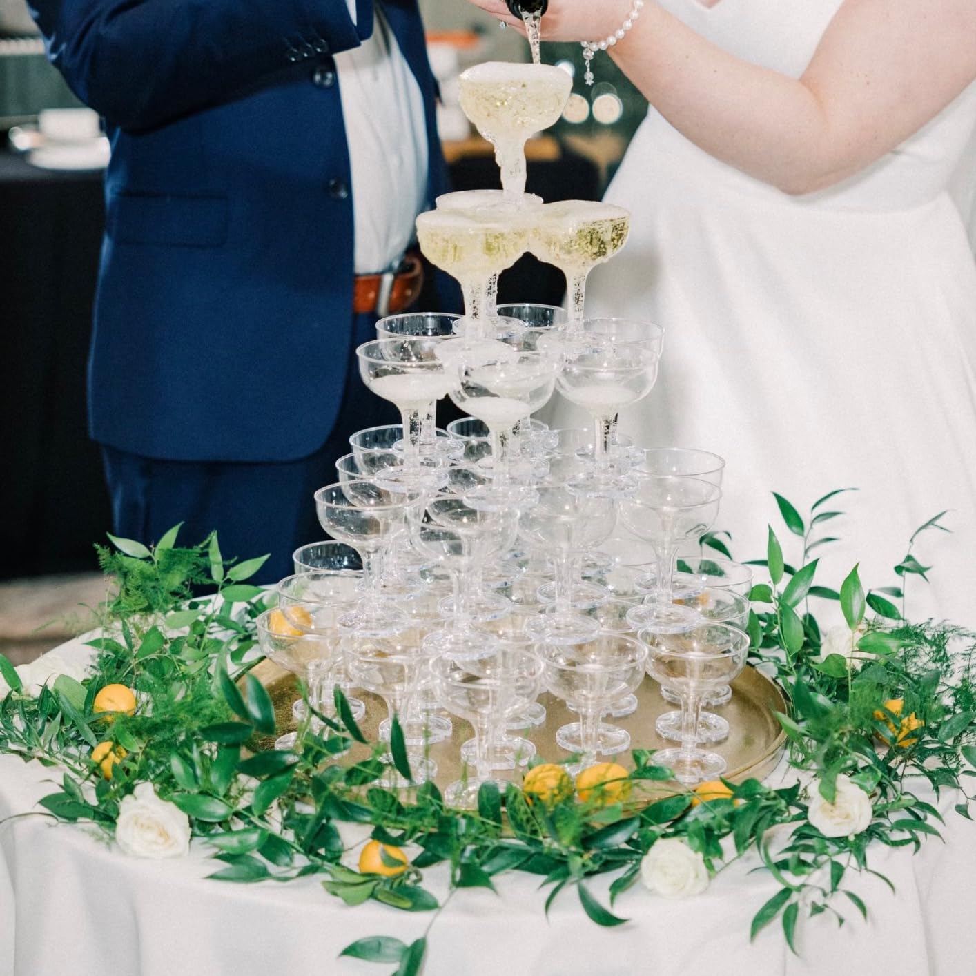4/5/6 Tiers Wedding Champagne  - Champagne Tower Set ulasan dan harga
