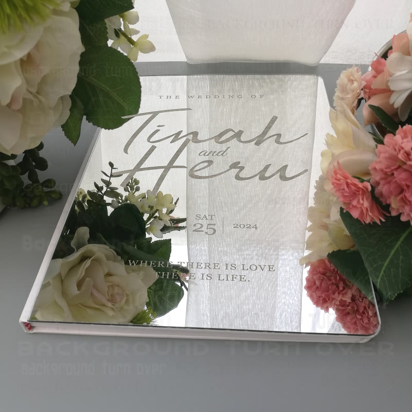Personalized Wedding Guest Boo - Personalized Guest Book ulasan dan harga