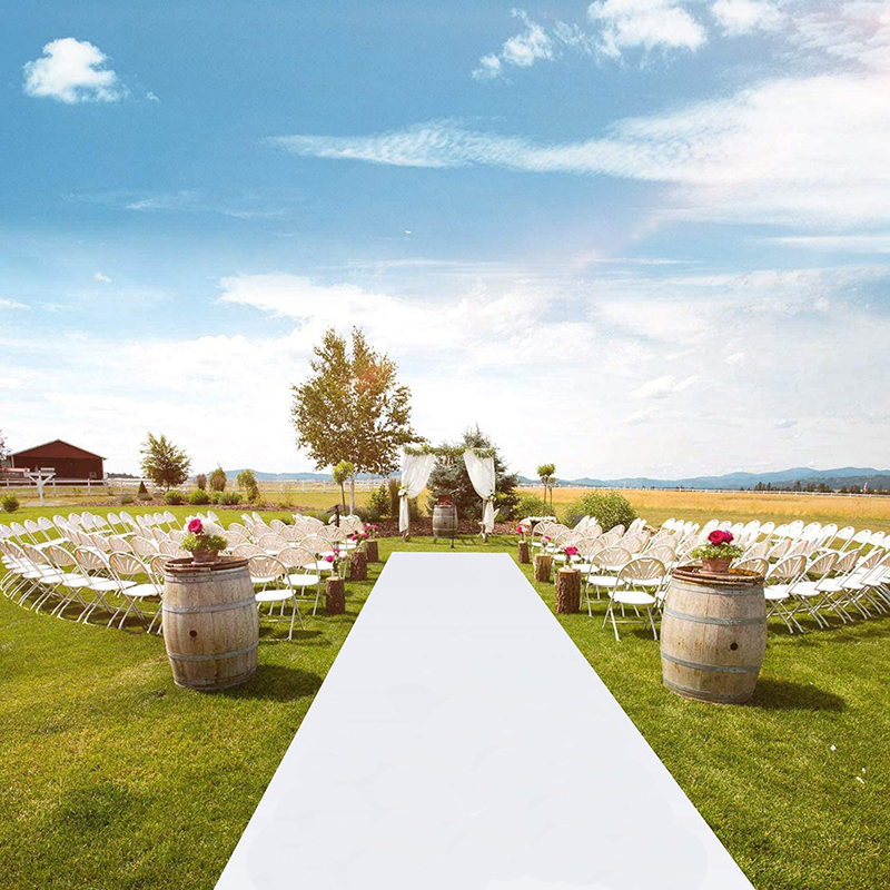 Romantic White Wedding Carpet  - Aisle Runner White ulasan dan harga