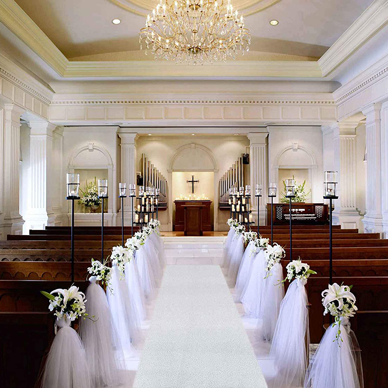 Romantic White Wedding Carpet  - Aisle Runner White ulasan dan harga